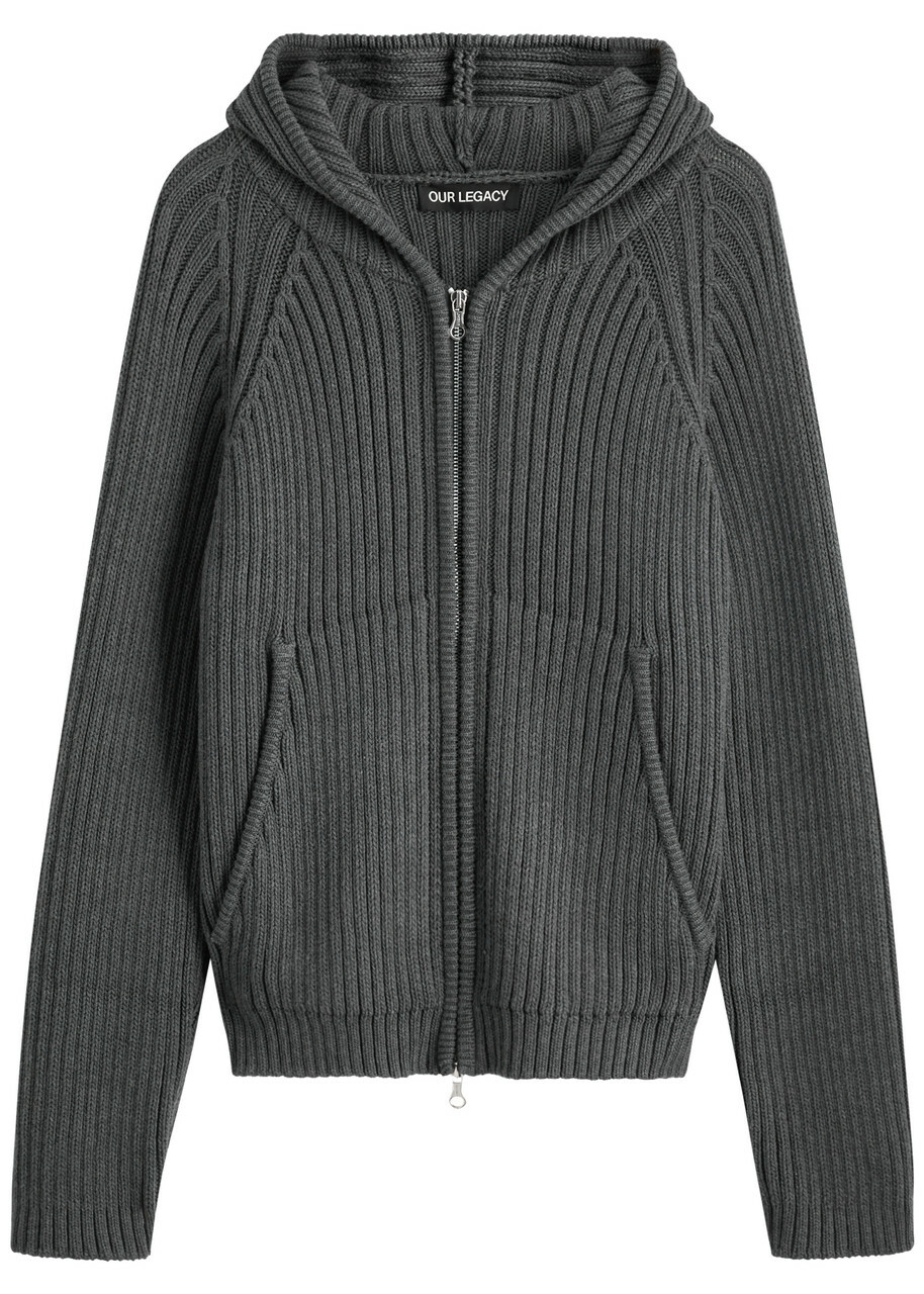 [美品]OUR LEGACY SHRUNKEN JUMPER ニット グレー Our Legacy - Compact Roundneck Mole Grey Super Wool