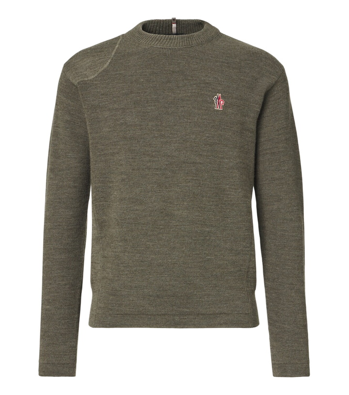 Photo: Moncler Grenoble Logo virgin wool sweater