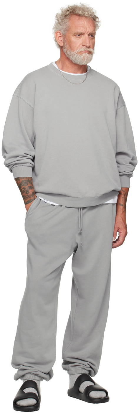 SKIMS Gray Terry Relaxed Crewneck Sweatshirt
