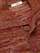 Mr P. - Brushed Knitted Short-Sleeved Shirt - Orange
