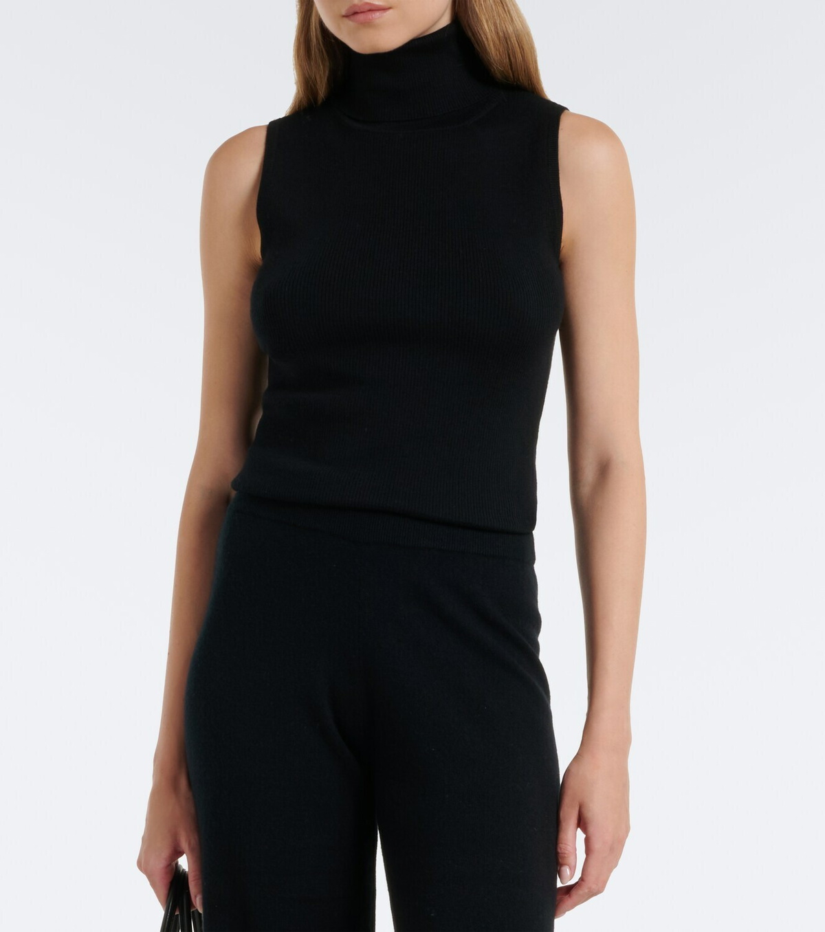Jardin des Orangers Ribbed-knit virgin wool turtleneck top