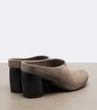 Loewe Oval suede mules