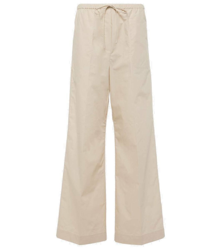 Photo: Toteme High-rise cotton wide-leg pants
