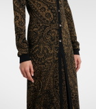Etro Paisley wool-blend lamé cardigan