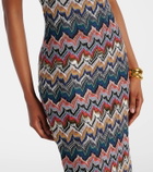 Missoni Zigzag lamé midi dress