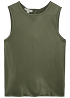 Vince Satin top Khaki