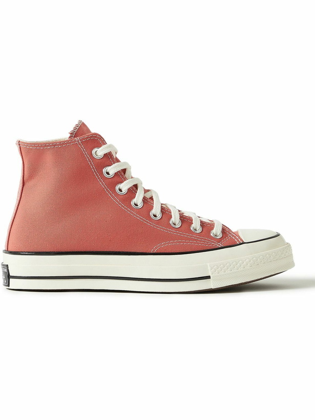 Photo: Converse - Chuck 70 Canvas High-Top Sneakers - Orange