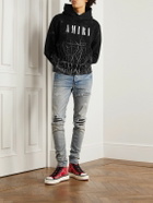 AMIRI - Logo-Print Cotton-Jersey Hoodie - Black