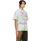 Online Ceramics Green Tie-Dye Barn Connection T-Shirt