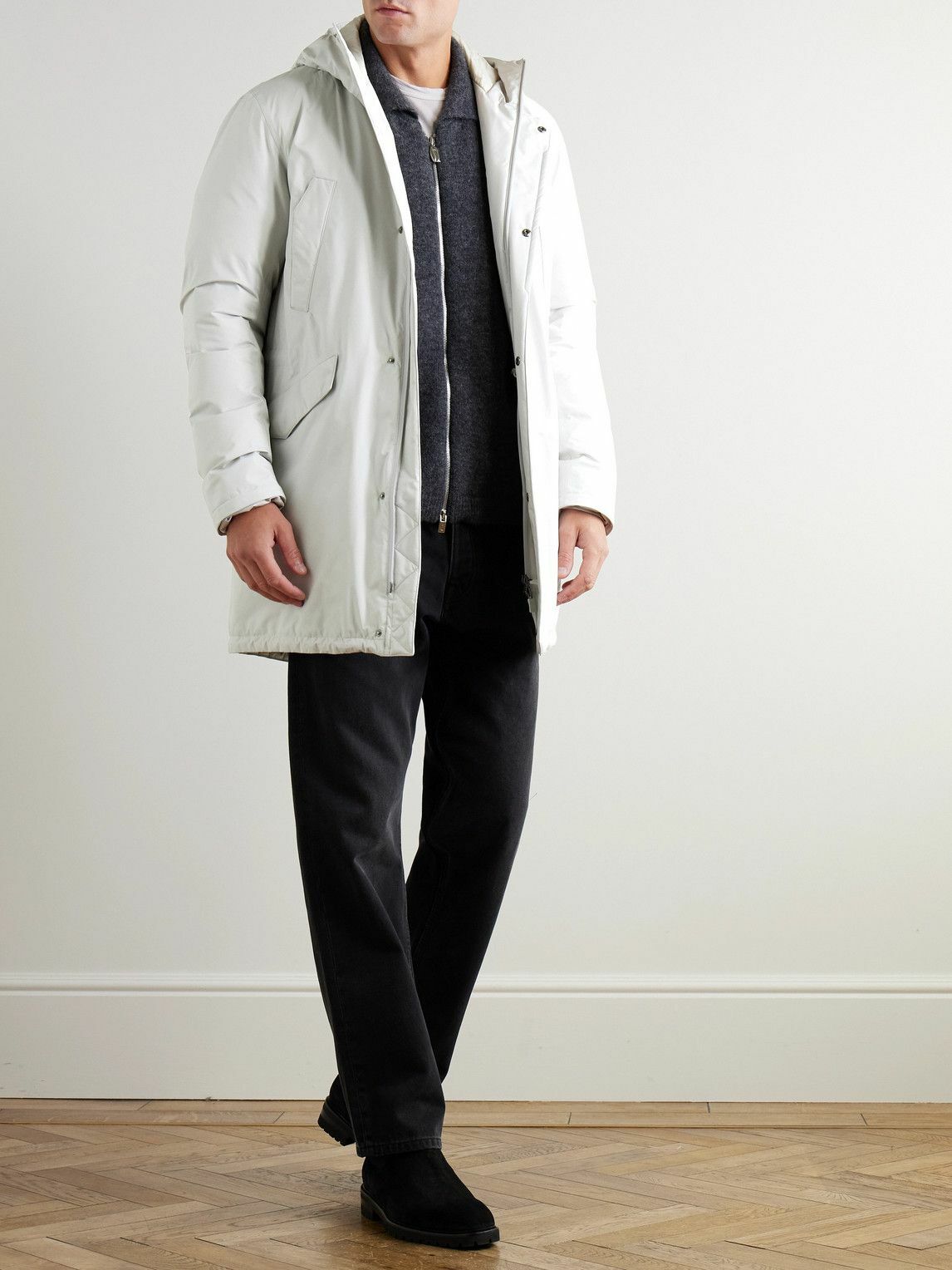 Herno Laminar - Shell Down Parka - White Herno
