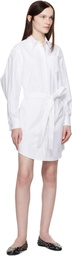 Kenzo White Kenzo Paris Kimono Sleeve Shirt Minidress