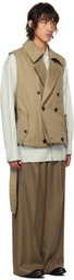 stein Beige Layered Short Trench Coat