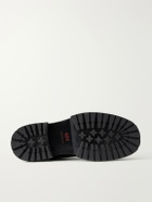 424 - Metal-Trimmed Leather Derby Shoes - Black