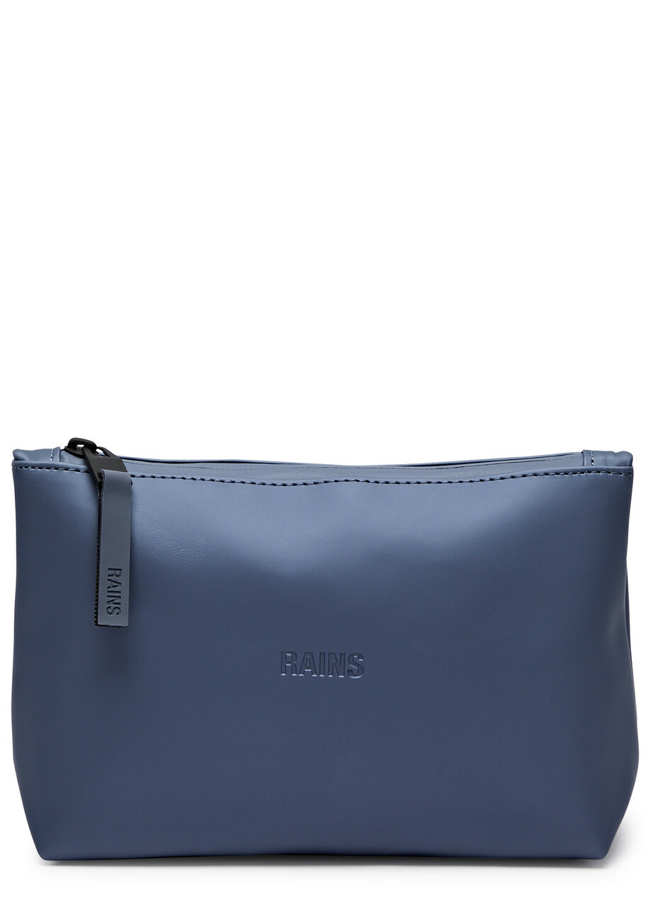 【関税込み】Cosmetic Bag W3 Pouch - RAINS - Synthetic - Blue Rains Cosmetic W3 Rubberised Pouch - Blue - One Size Rains