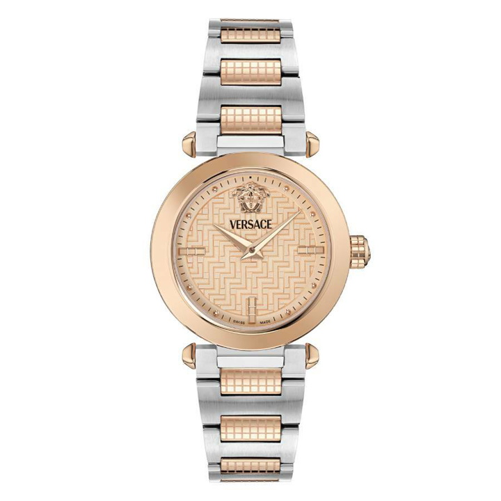 Photo: Versace Greek Quartz Rose Gold Dial Ladies Watch VE5B00425