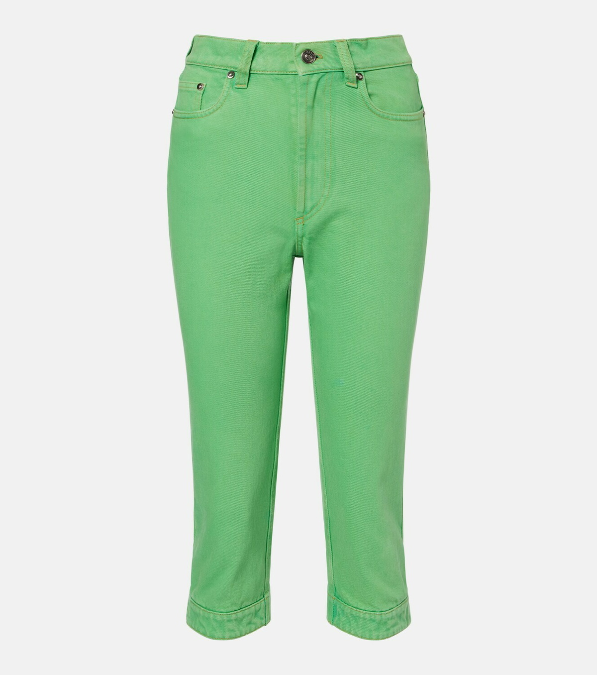 Versace High-rise capri jeans