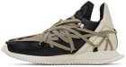 Rick Owens Black & Off-White Megalaced Runner Sneakers