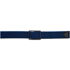 Bottega Veneta Black and Blue Woven Belt