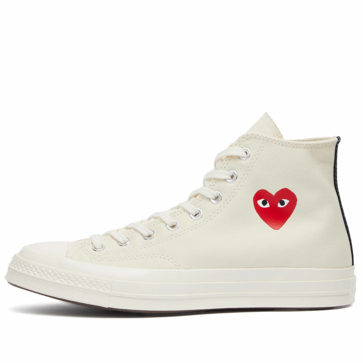 Comme des Garçons Play Men's x Converse Chuck Taylor Red Heart 197 Sneakers in White