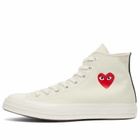 Comme des Garçons Play Men's x Converse Chuck Taylor Red Heart 197 Sneakers in White
