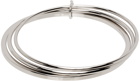 MM6 Maison Margiela Silver Tubing Bracelet