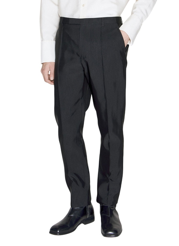 Photo: Saint Laurent High-Waisted Faille Pants