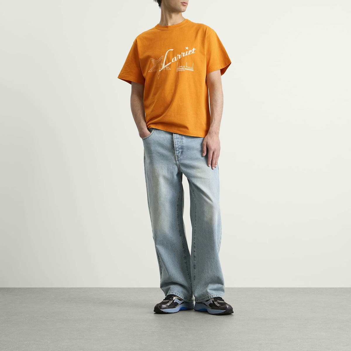 Larriet Men's Haul T-Shirt in Orange