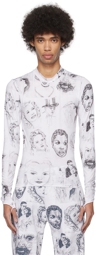Photo: Maisie Wilen White Body Shop Long Sleeve T-Shirt