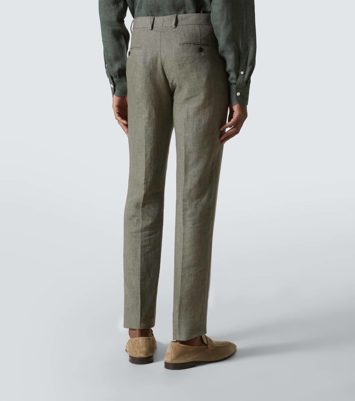 Rubinacci Modluca linen chinos
