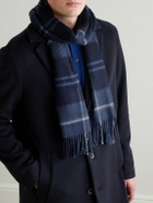 Johnstons of Elgin - Fringed Checked Cashmere Scarf