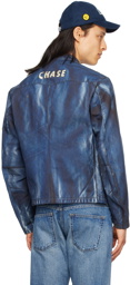 Junya Watanabe Blue BerBerJin Edition 1950's Motorcycle Jacket