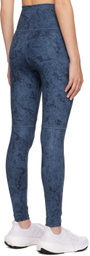 adidas Originals Blue Flatlock Stitch Leggings