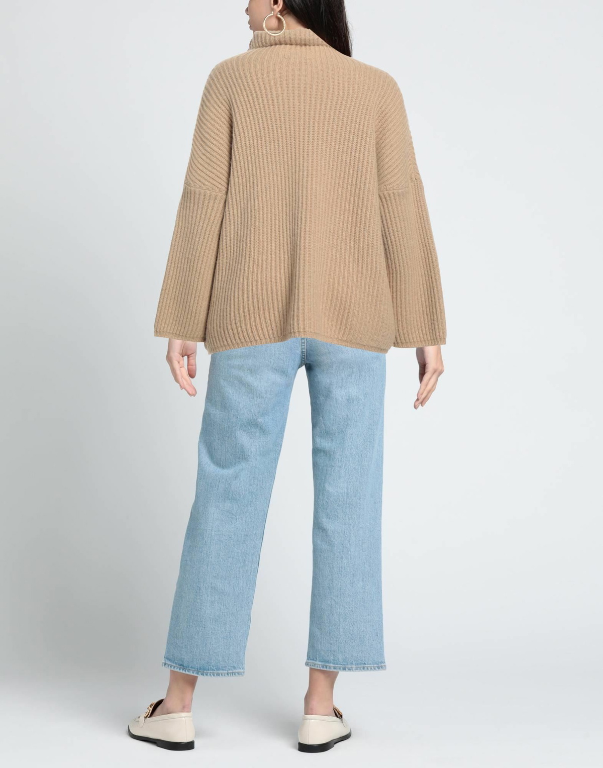 Maje Womens Turtleneck in Beige