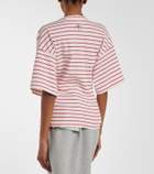 Plan C Striped cotton jersey T-shirt