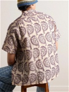 Portuguese Flannel - Nature Convertible-Collar Embroidered Linen Shirt - Neutrals