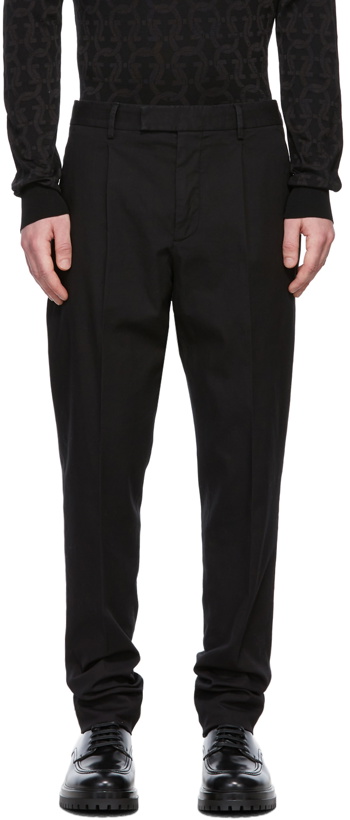 Photo: Ermenegildo Zegna Black Solid Comfort Trousers