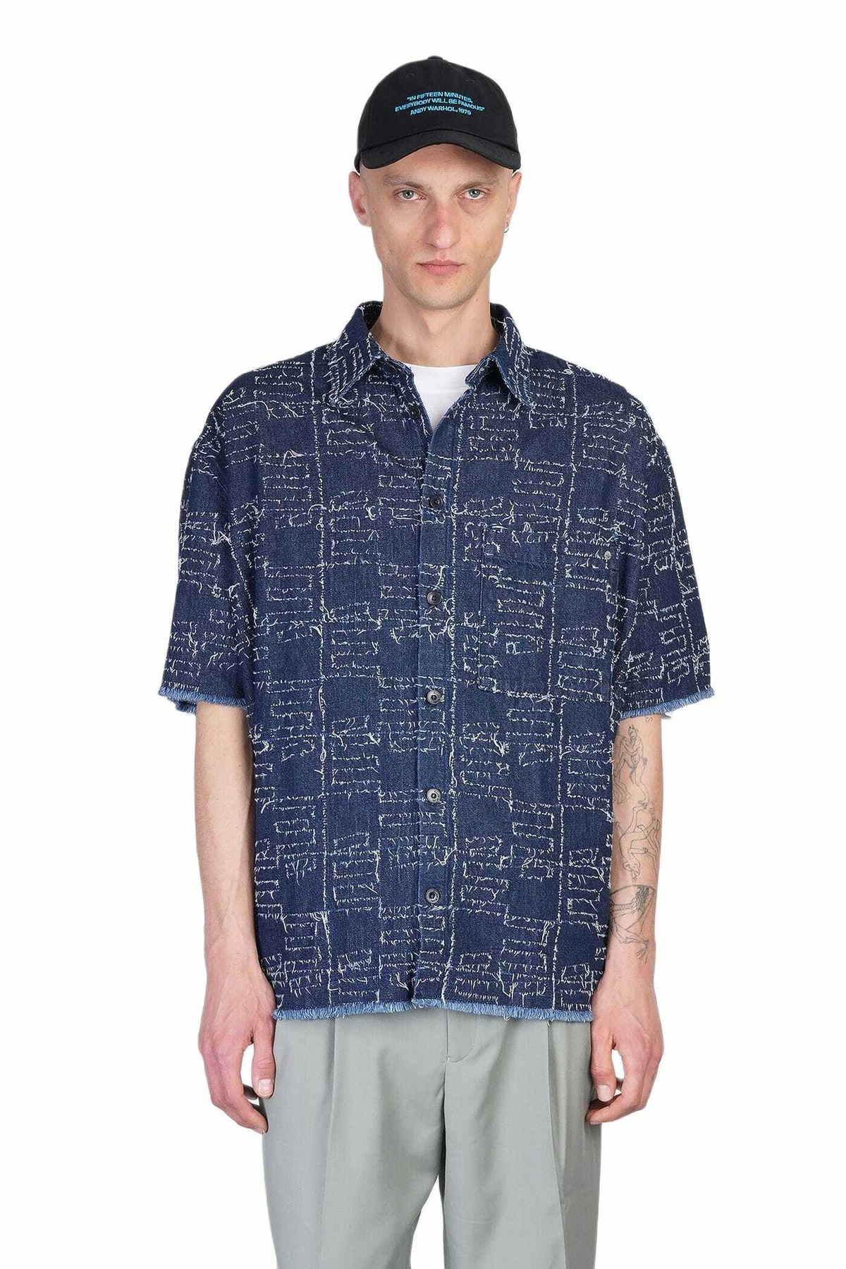 Études Shirt In Blue Cotton