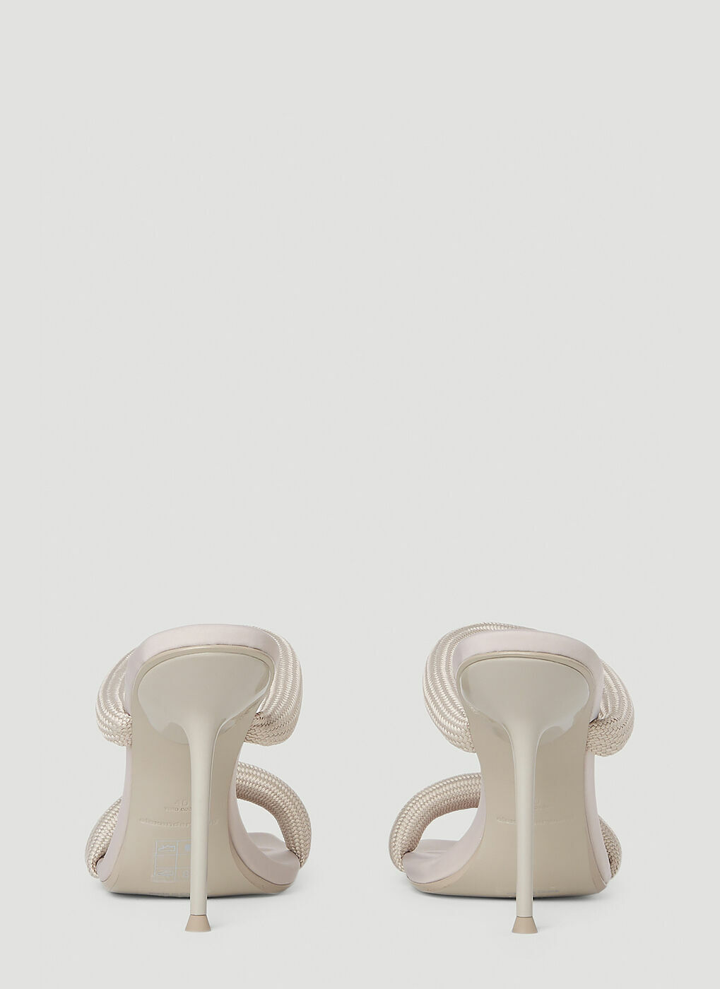 【Alexander Wang】 ヌードハイヒールサンダル ベージュ Alexander Wang Nude Nova PVC Slingback Sandals - Size 39.5