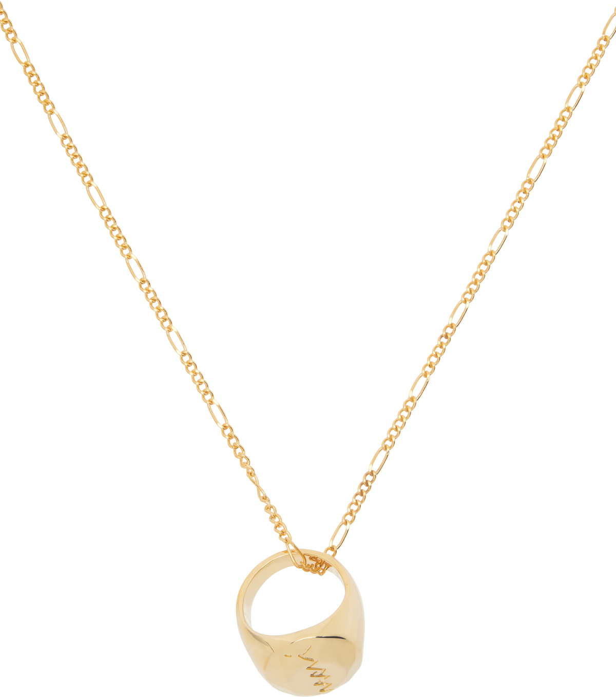 Marni Gold Ring Pendant Necklace Marni