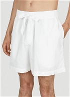 Tekla - Drawstring Sleep Shorts in White