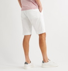 Canali - Stretch-Cotton Twill Shorts - White