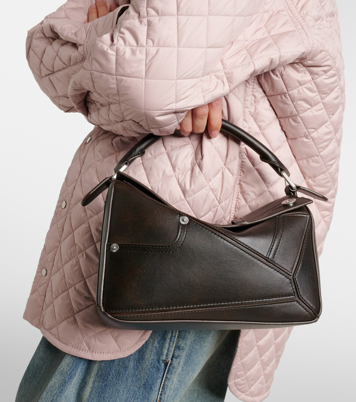 Loewe Puzzle Panta Small leather tote bag