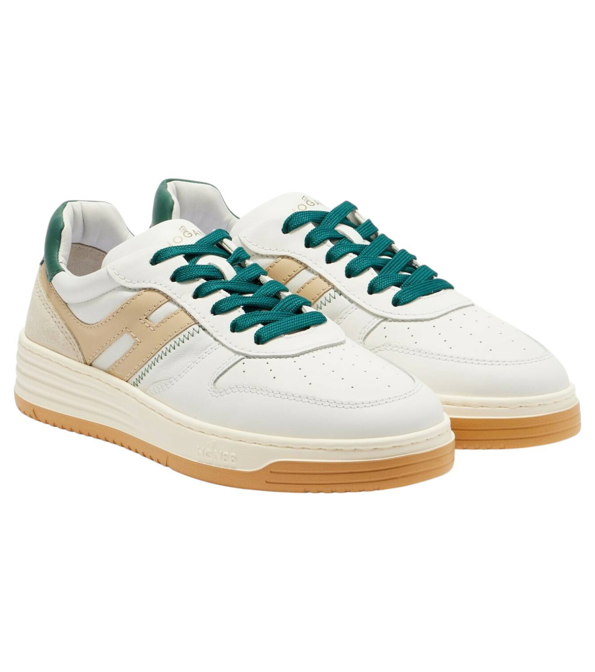 【送料&関税込】Hogan h602 White Leather Sneakers Hogan White Leather Sneakers - White - Women