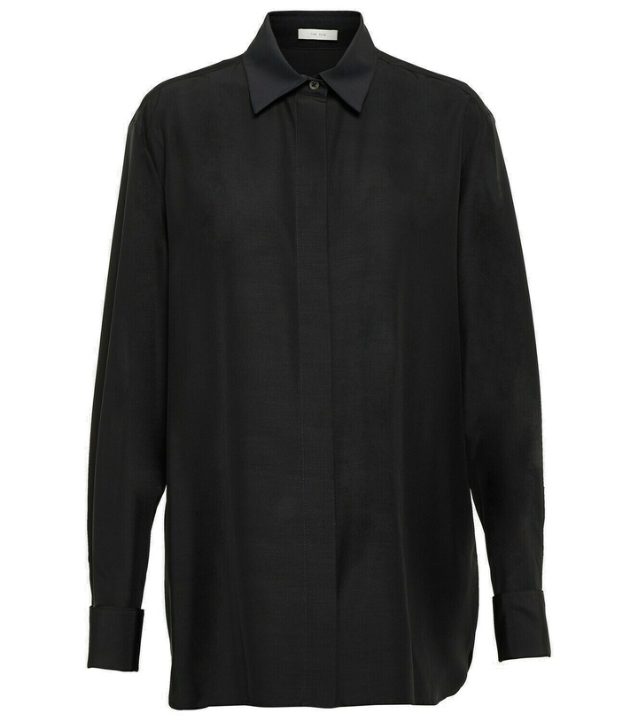 Photo: The Row Sisella silk and wool shirt