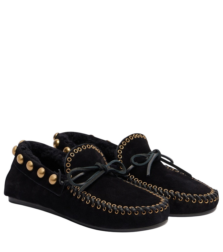 Photo: Isabel Marant Fitza studded suede loafers