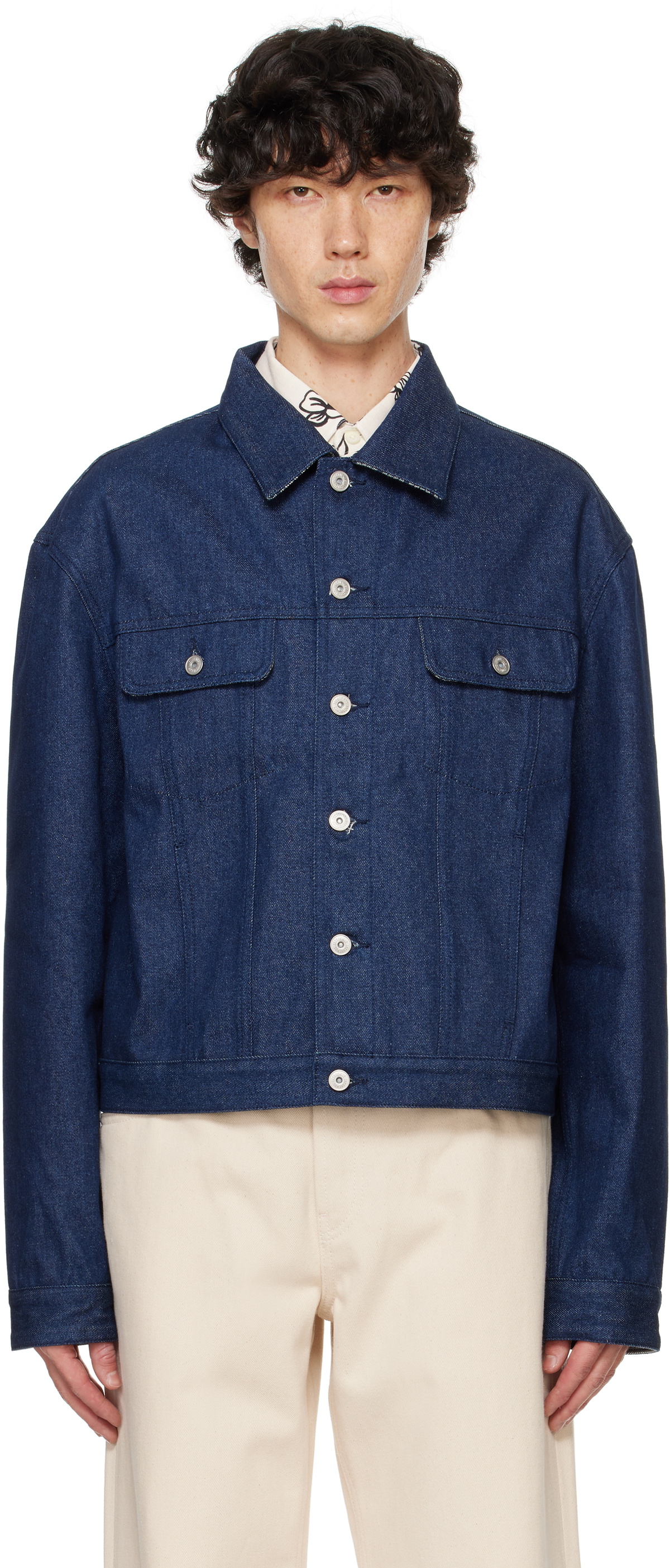 JACQUEMUS Blue La Casa 'La veste de-Nîmes' Denim Jacket