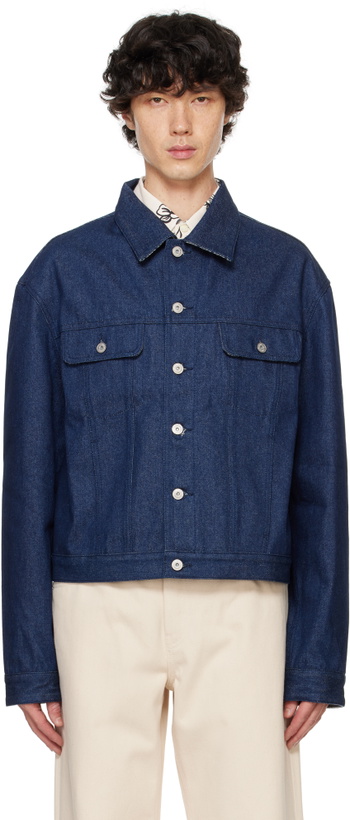 Photo: JACQUEMUS Blue La Casa 'La veste de-Nîmes' Denim Jacket