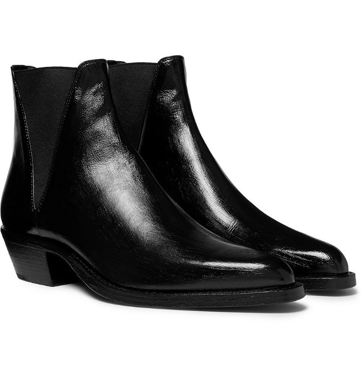Photo: Saint Laurent - Dakota Polished-Leather Chelsea Boots - Black