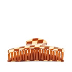 Tort Women's Anna Claw Clip in Brown Checkerboard