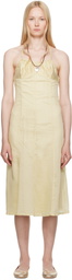 BELLE Yellow Flore Midi Dress